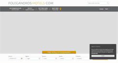 Desktop Screenshot of folegandros-hotels.com