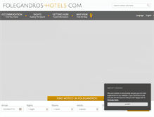 Tablet Screenshot of folegandros-hotels.com